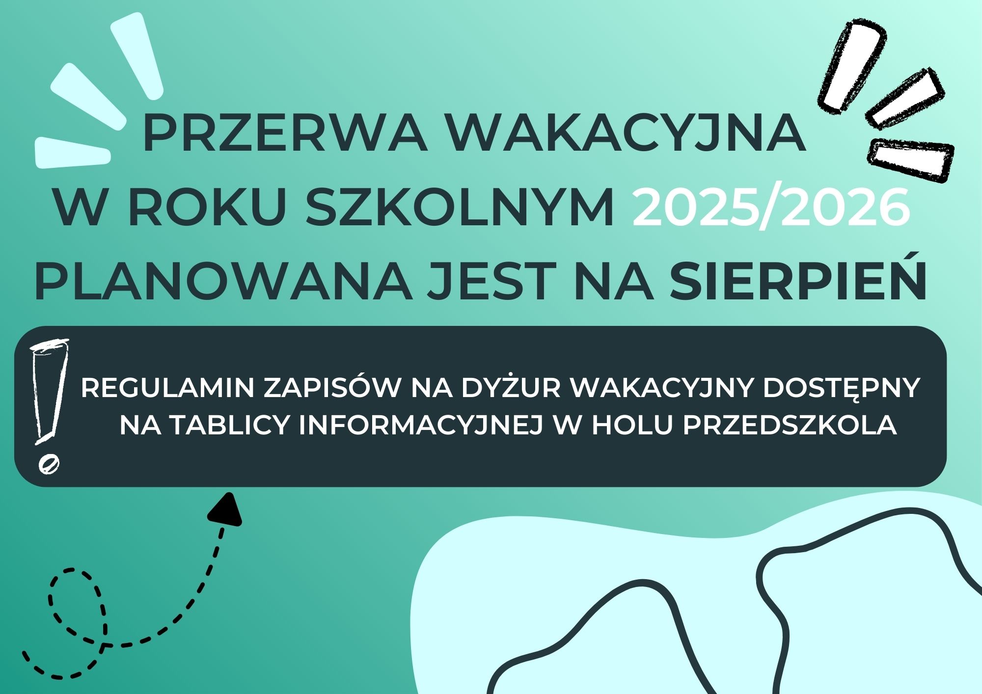 Przerwa wakacyjna 2025/2026